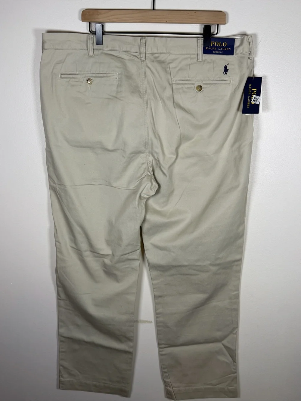 NWT Polo Ralph Lauren Bedford Flat Front Chino Pants Size 40x32 Beige Khaki $90